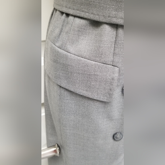 NWT Max Mara Sumatra Belted Double Breasted Wool/Silk Tailor Dress/Vest Sz US 2 - Picture 6 of 12